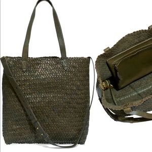 Madewell Medium Transport Tote: Woven Leather Collection